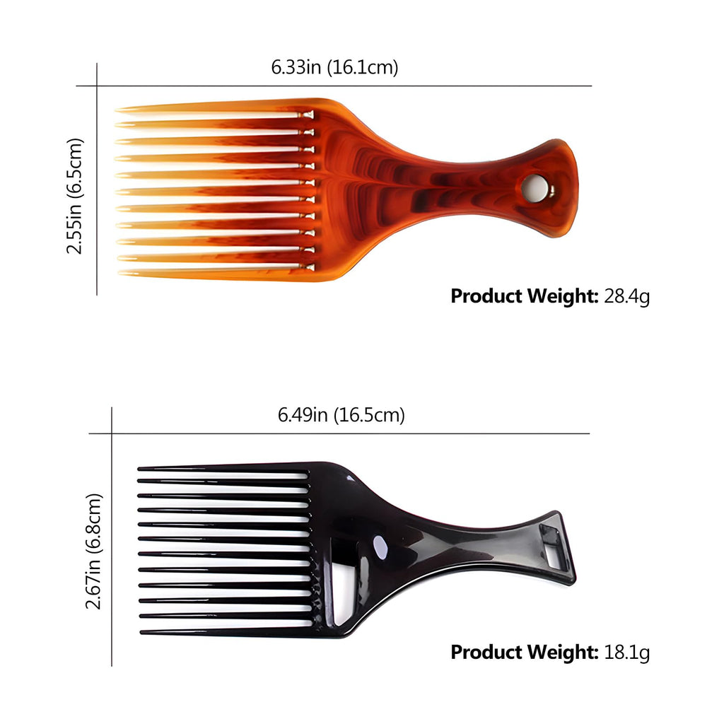 Kootinn black Afro Lift Pick facilitates effortless detangling through curls