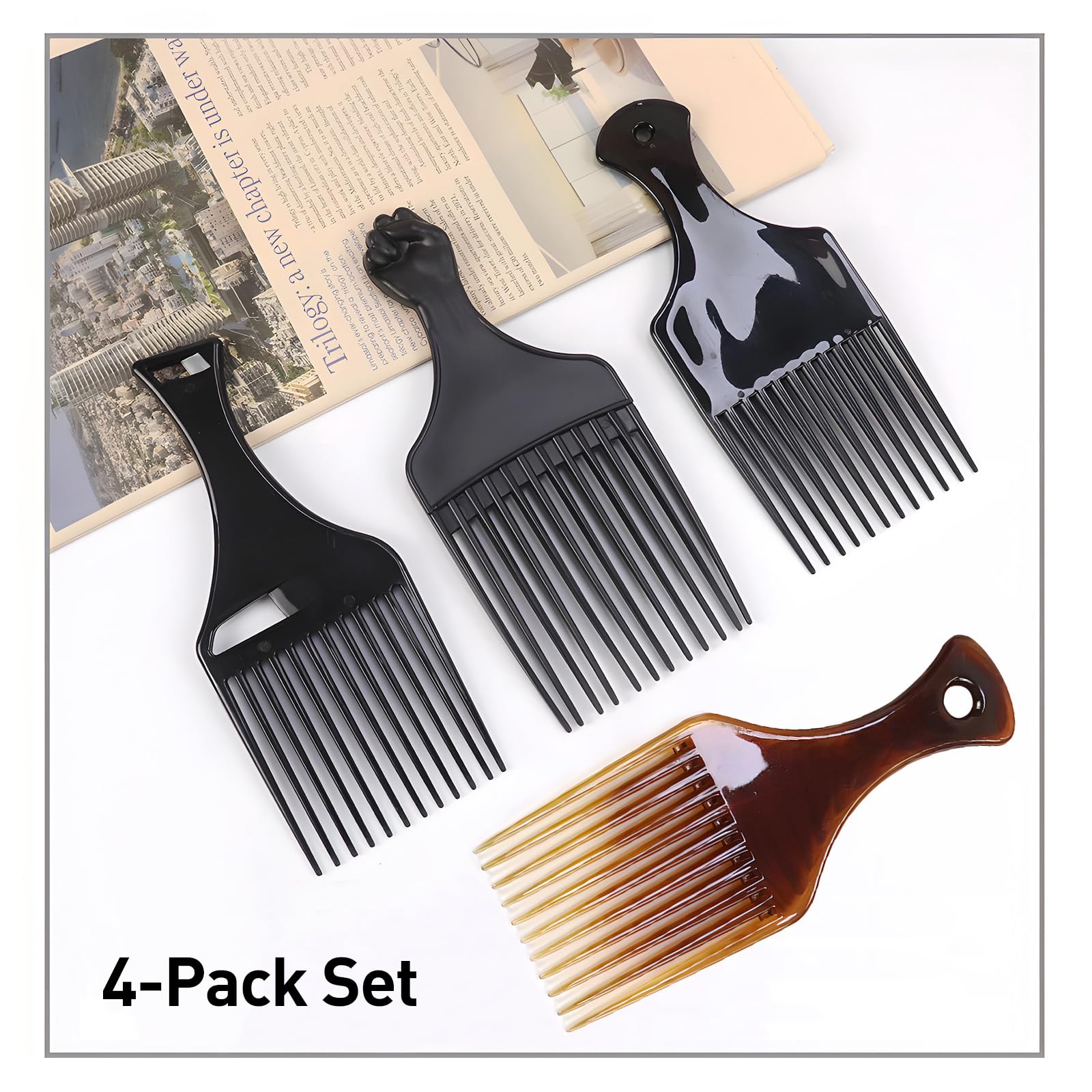 Kootinn Afro Lift Pick glides through hair for quick styling and less frizz