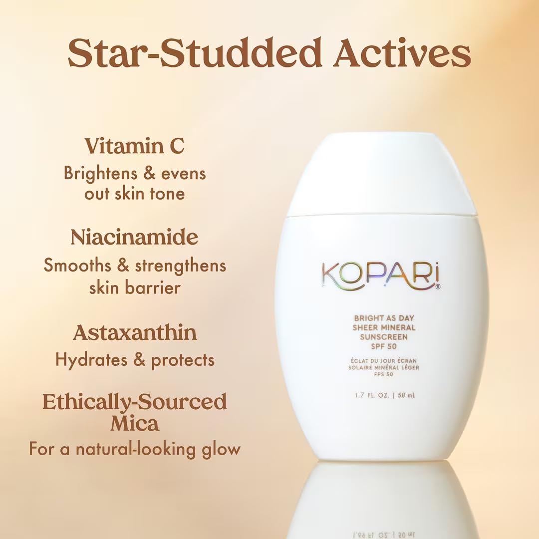Kopari Bright as Day label highlights reef-safe, vegan sunscreen