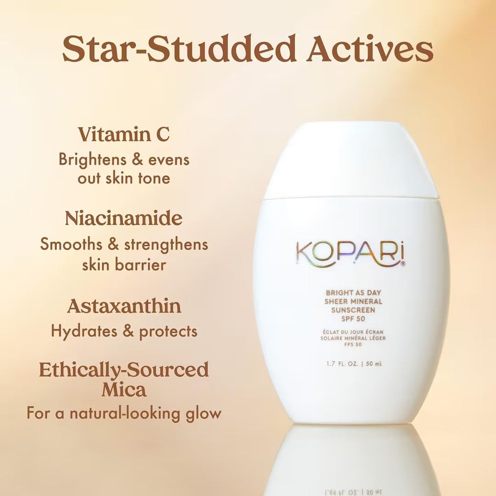 Kopari Bright as Day label highlights reef-safe, vegan sunscreen