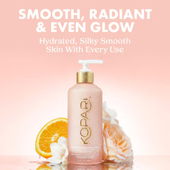 Kopari Brightening Silk Body Cream jar close-up showing rich texture