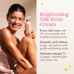 Kopari Brightening Silk Body Cream swirl highlights silky lightweight texture