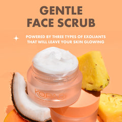 Kopari scrub texture close-up reveals creamy, hydrating formula for smooth skin
