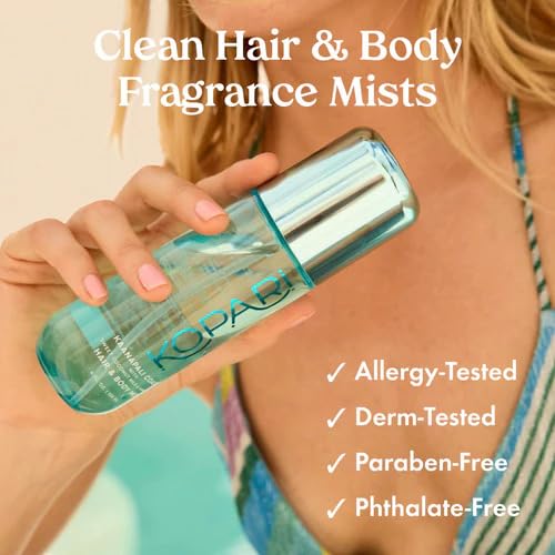 Kopari Kaanapali Coast mist label shows clean ingredients and sustainability