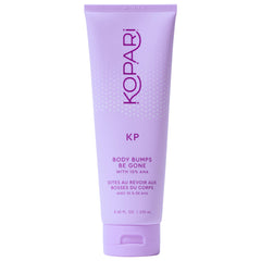 Kopari KP Body Bumps Be Gone Exfoliating Scrub tube for smoother skin and clearer pores.