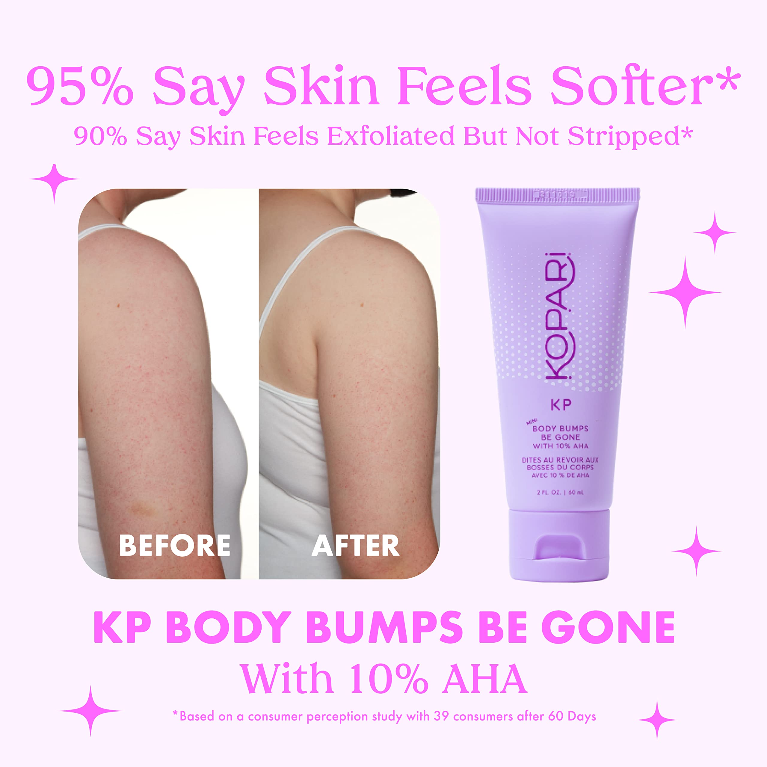 Kopari KP Body Bumps Be Gone texture close-up with coconut shells and pumice for pores.