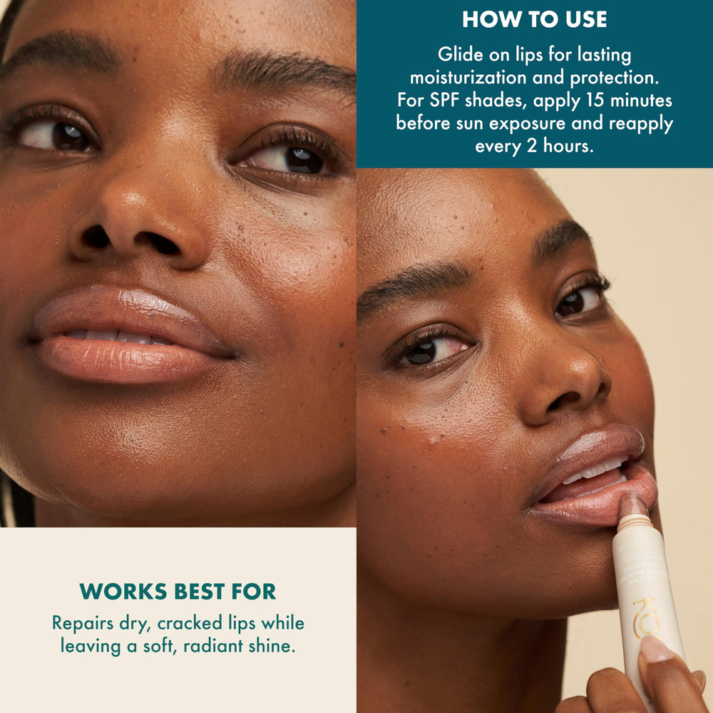 Kopari Lip Love Balm application tip for reapplication every 2 hours