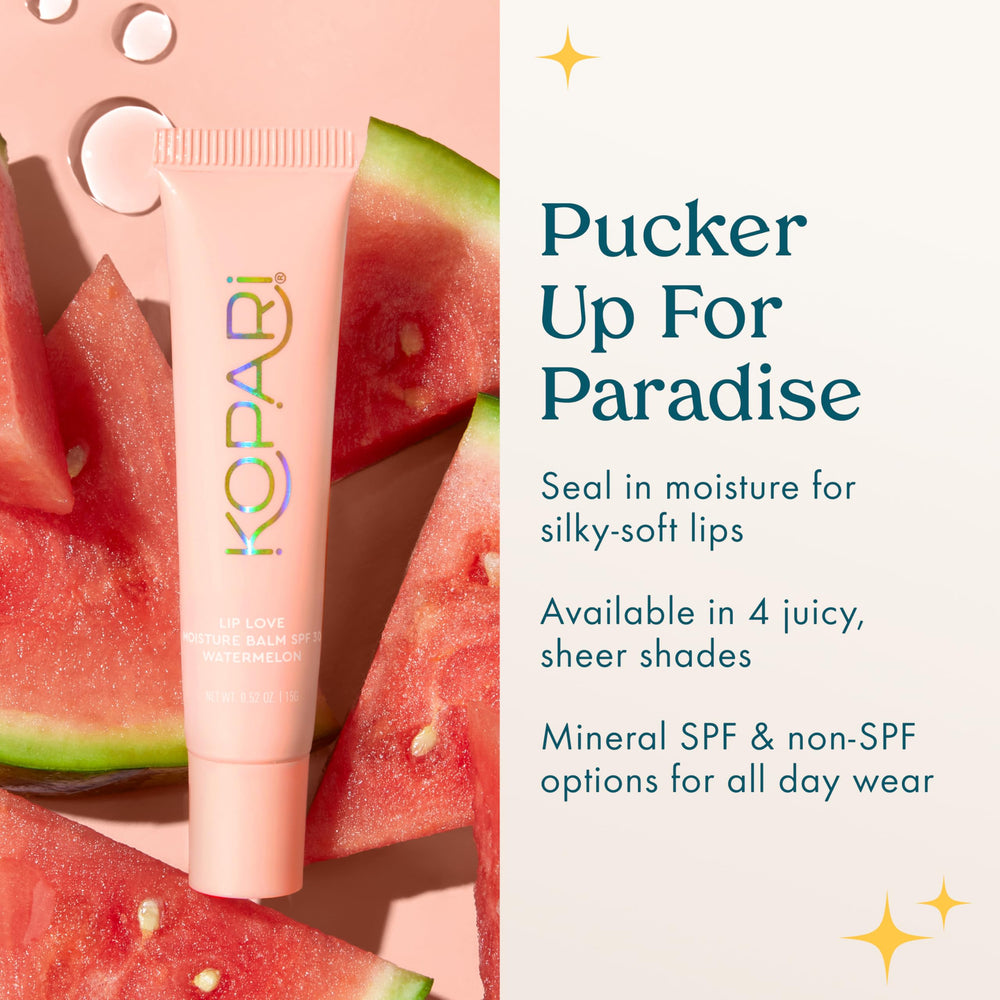 Kopari Lip Love Balm featuring sodium hyaluronate for extra moisture