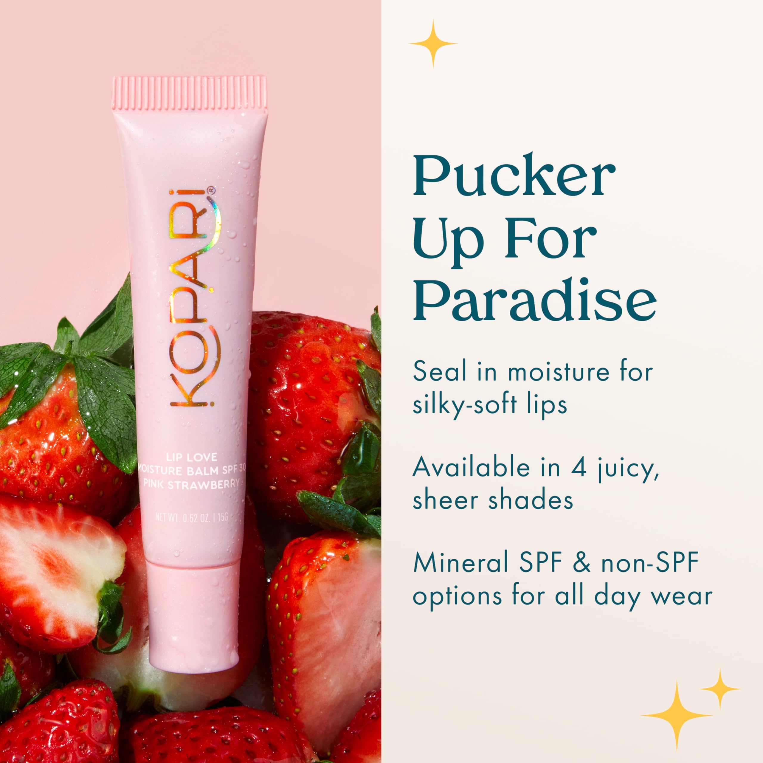 Kopari Lip Love vegan squalane for smooth, conditioned lips
