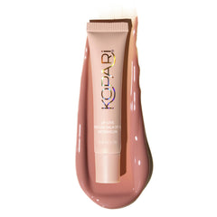 Kopari Lip Love Balm Watermelon Tint swatch with mineral SPF 30 on lips