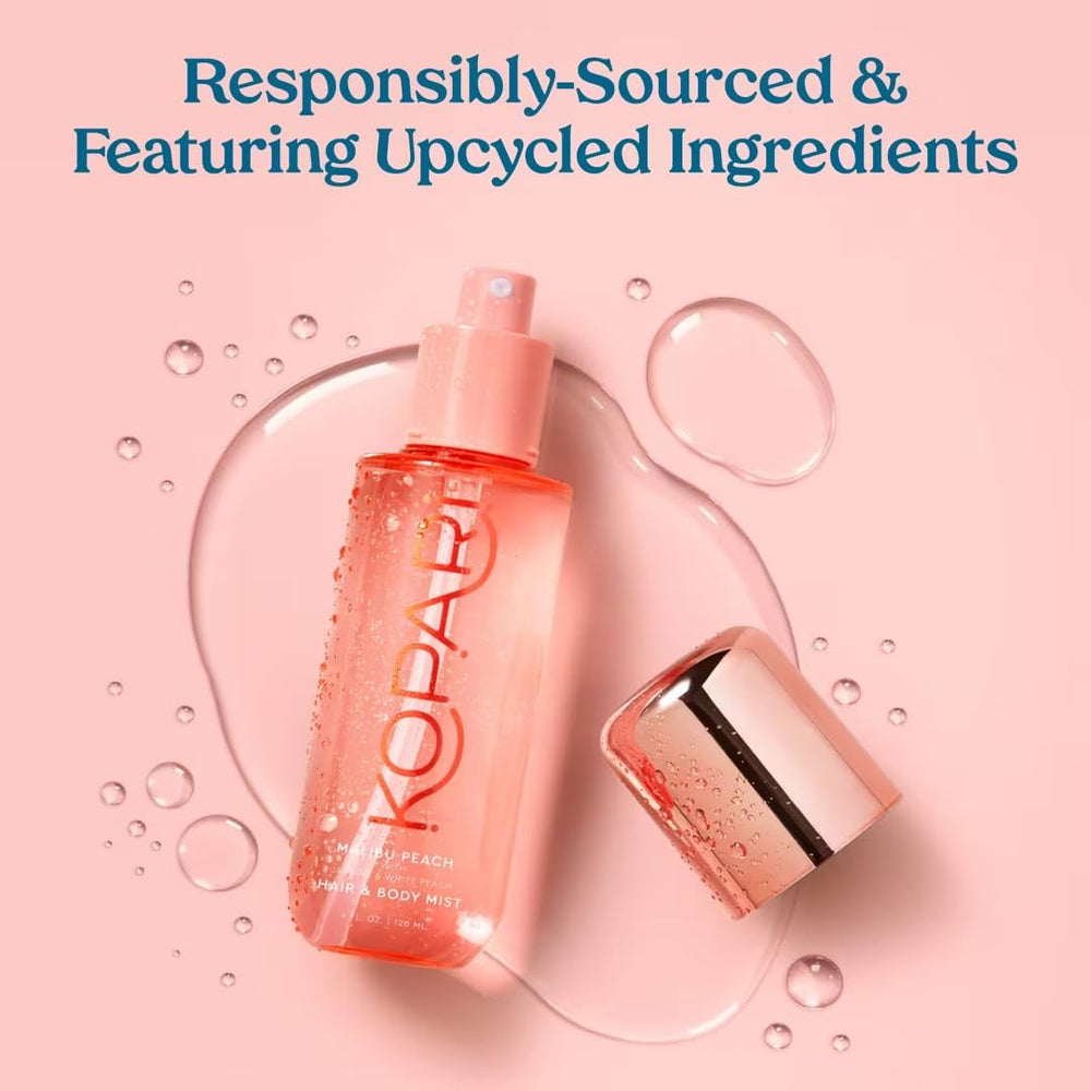Kopari Malibu Peach Mist mist on hair for scent boost
