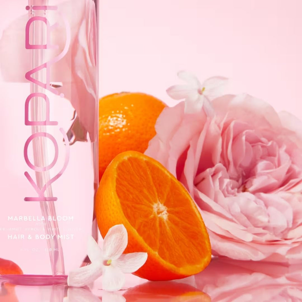 Kopari Marbella Bloom eco-friendly packaging highlights sustainable beauty packaging.