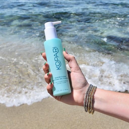 Kopari Marine Clean amino acids and Vitamin B5 boost hydration.