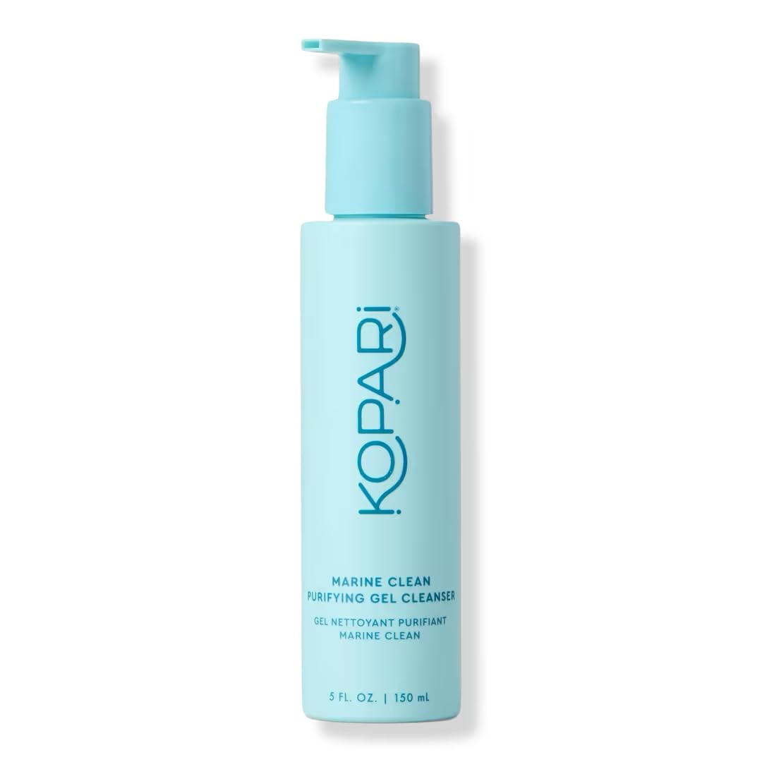 Kopari Marine Clean bottle shows a gentle, purifying daily cleanse.
