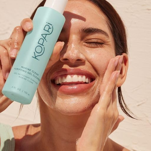 Kopari Marine Clean dermatologist-tested label signals suitability for all skin types.