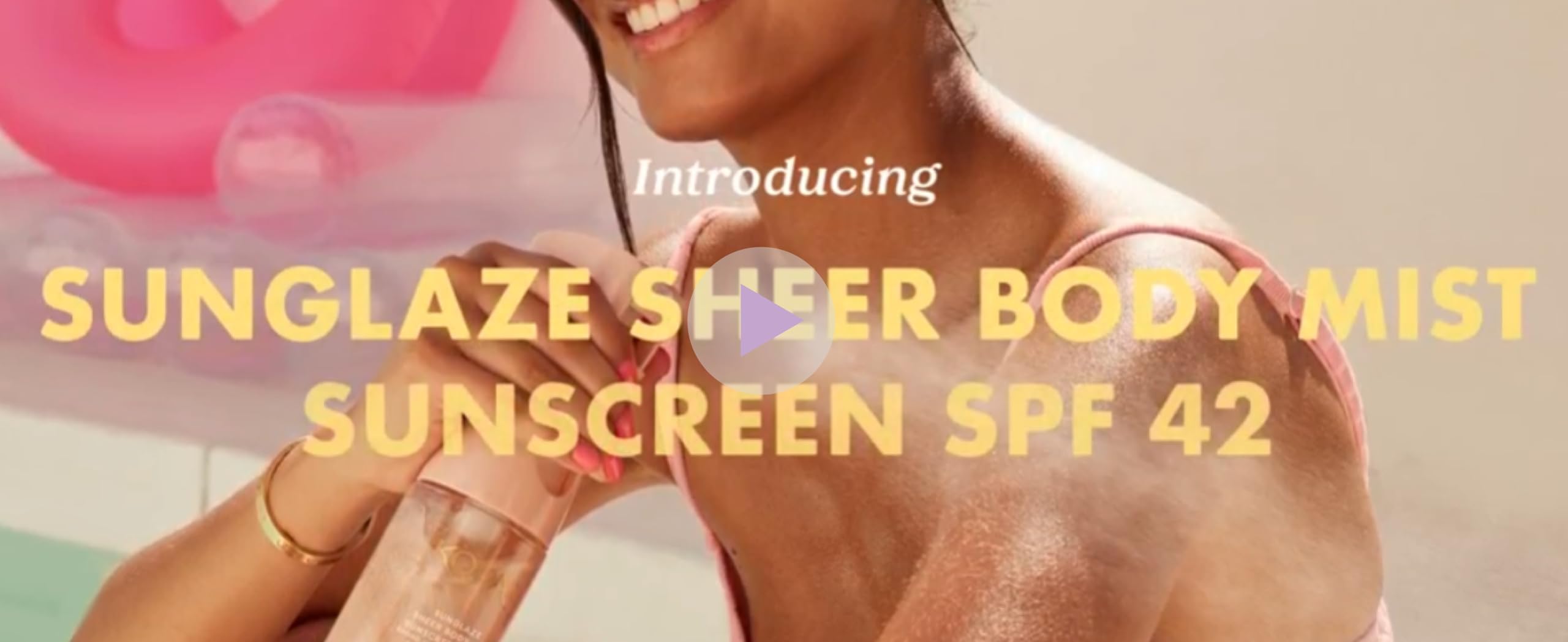 Kopari Rose Gold Sunglaze hydrated skin after sun exposure