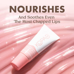 Kopari Sheer Blush Lip Glossy 2pk side-by-side display with vibrant color payoff