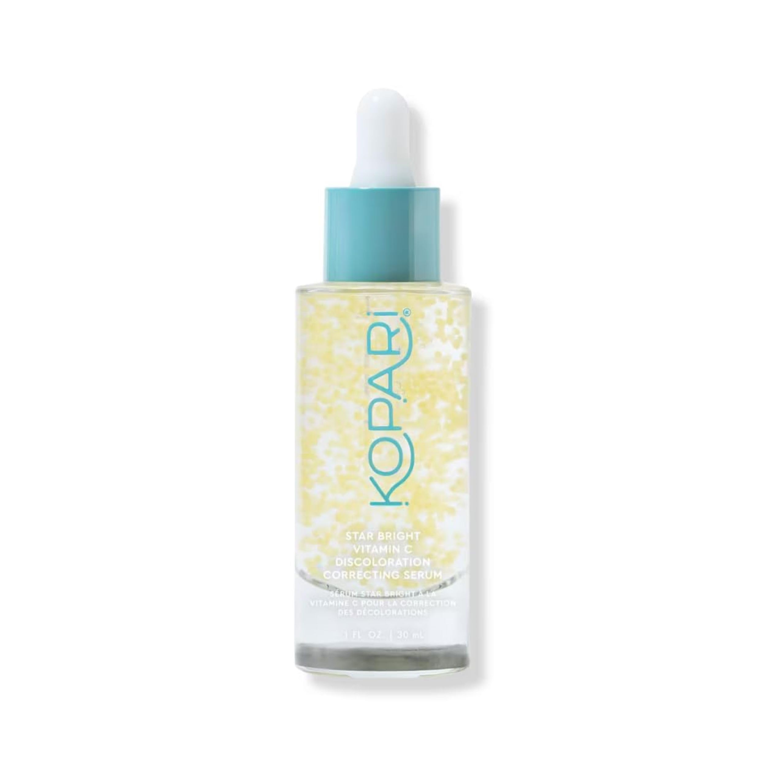 Kopari Star Bright Serum bottle showing a brightening daily use for radiant skin.