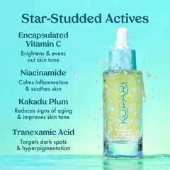 Kopari Star Bright Serum pump top enabling quick, non-greasy absorption.