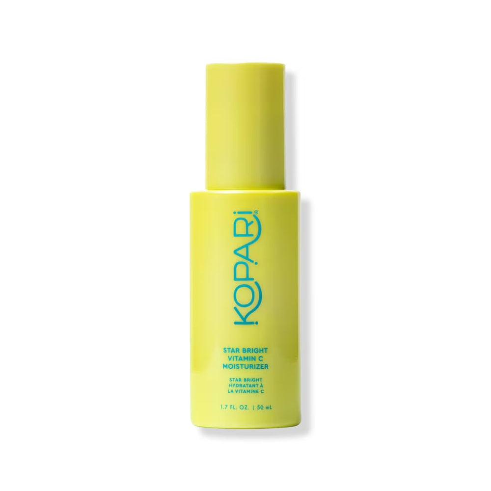Kopari Star Bright moisturizer jar close-up showing creamy texture for quick hydration.