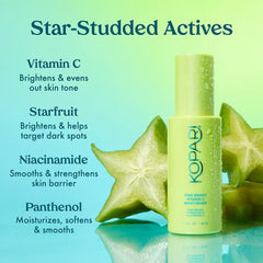 Kopari Star Bright moisturizer texture melts into skin for fast absorption.