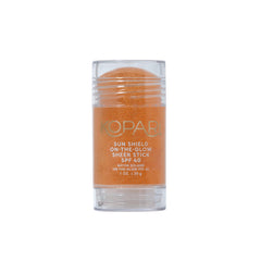 Kopari Sun Shield On-The-Glow Stick glides smoothly for effortless sun protection.