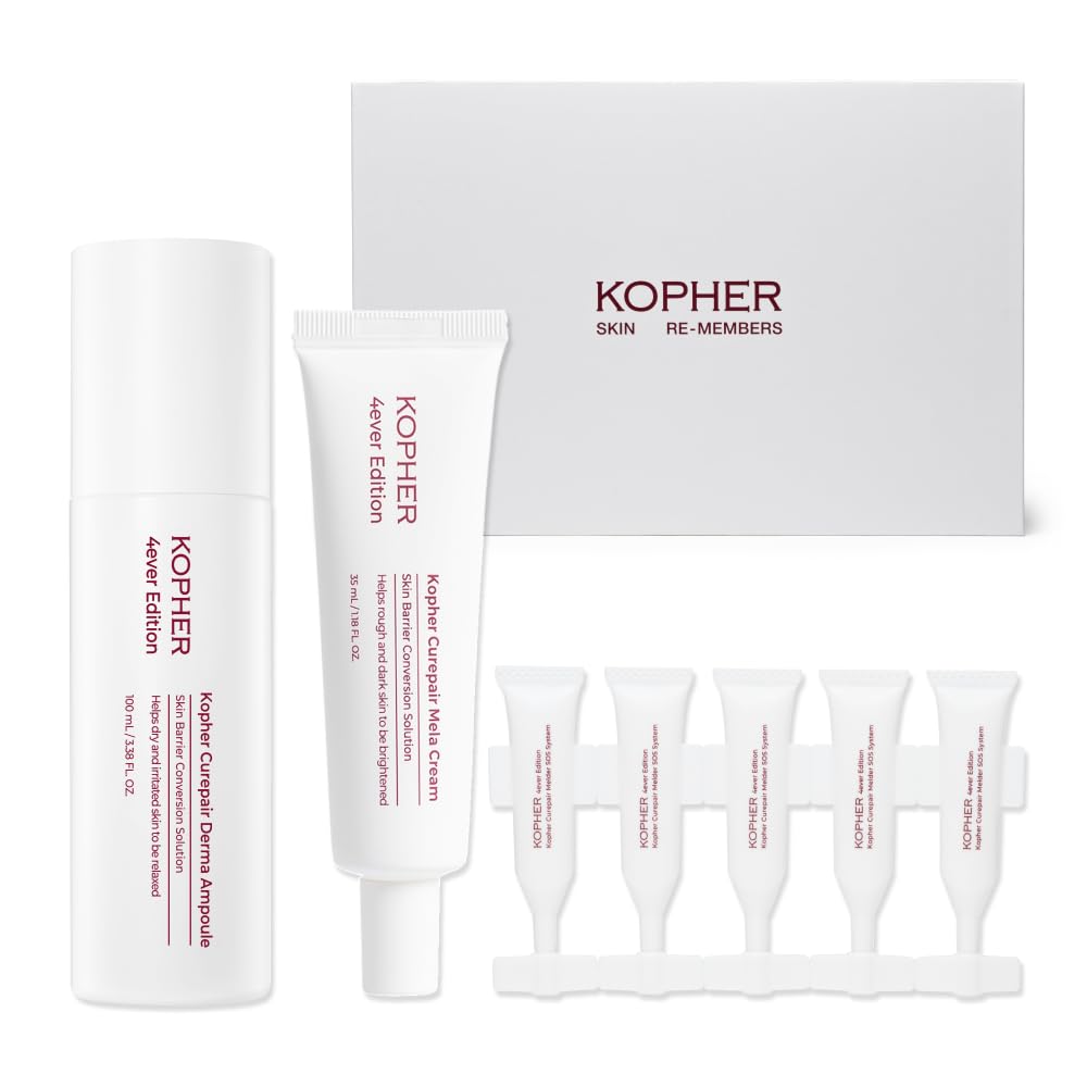 Kopher Derma Ampoule bottle showing targeted hydration for sensitive skin.