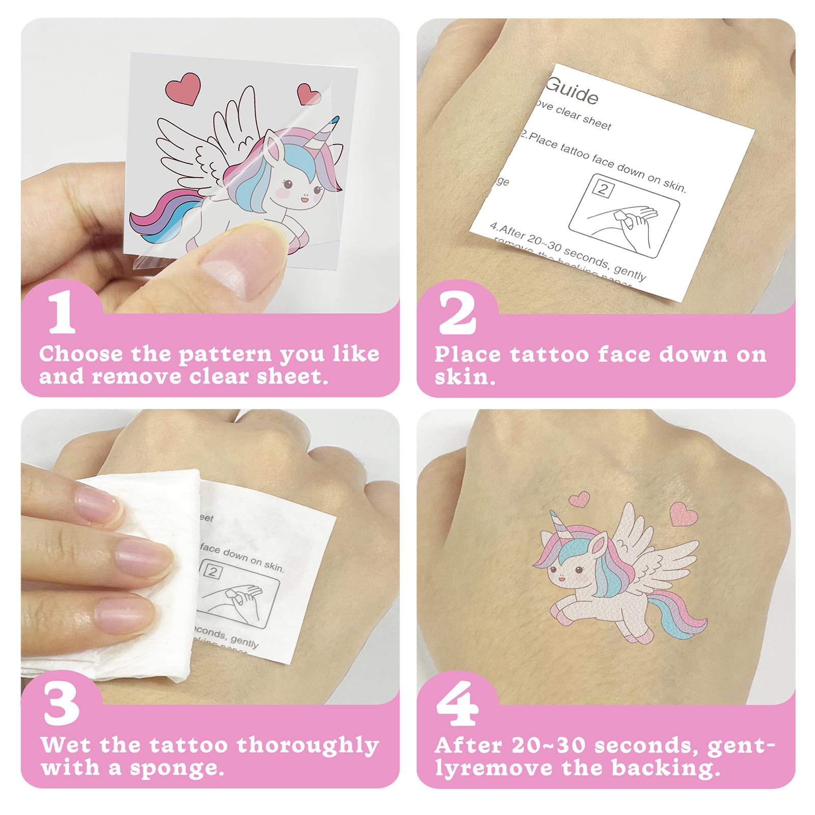 Kopokita unicorn tattoos ideal party favors and gift bags.