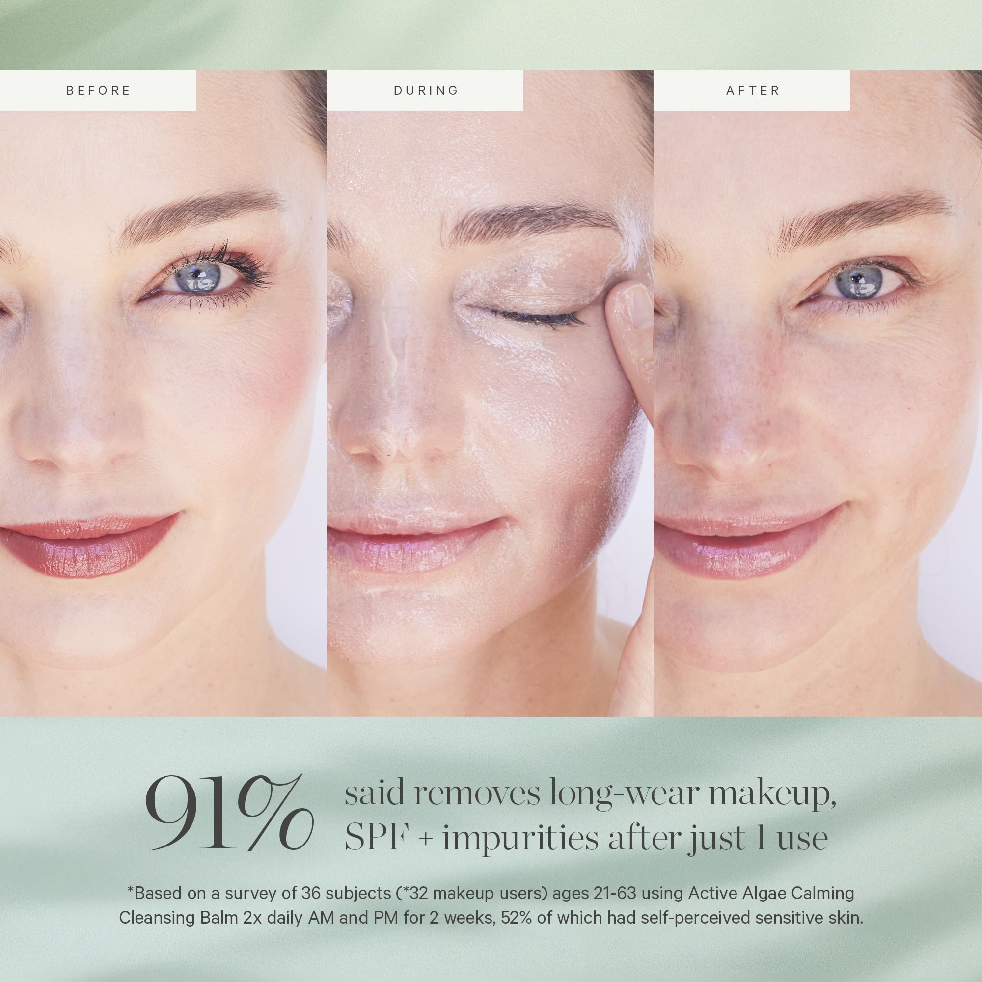 KORA Organics Active Algae Cleansing Balm cleanses pores for balanced skin.