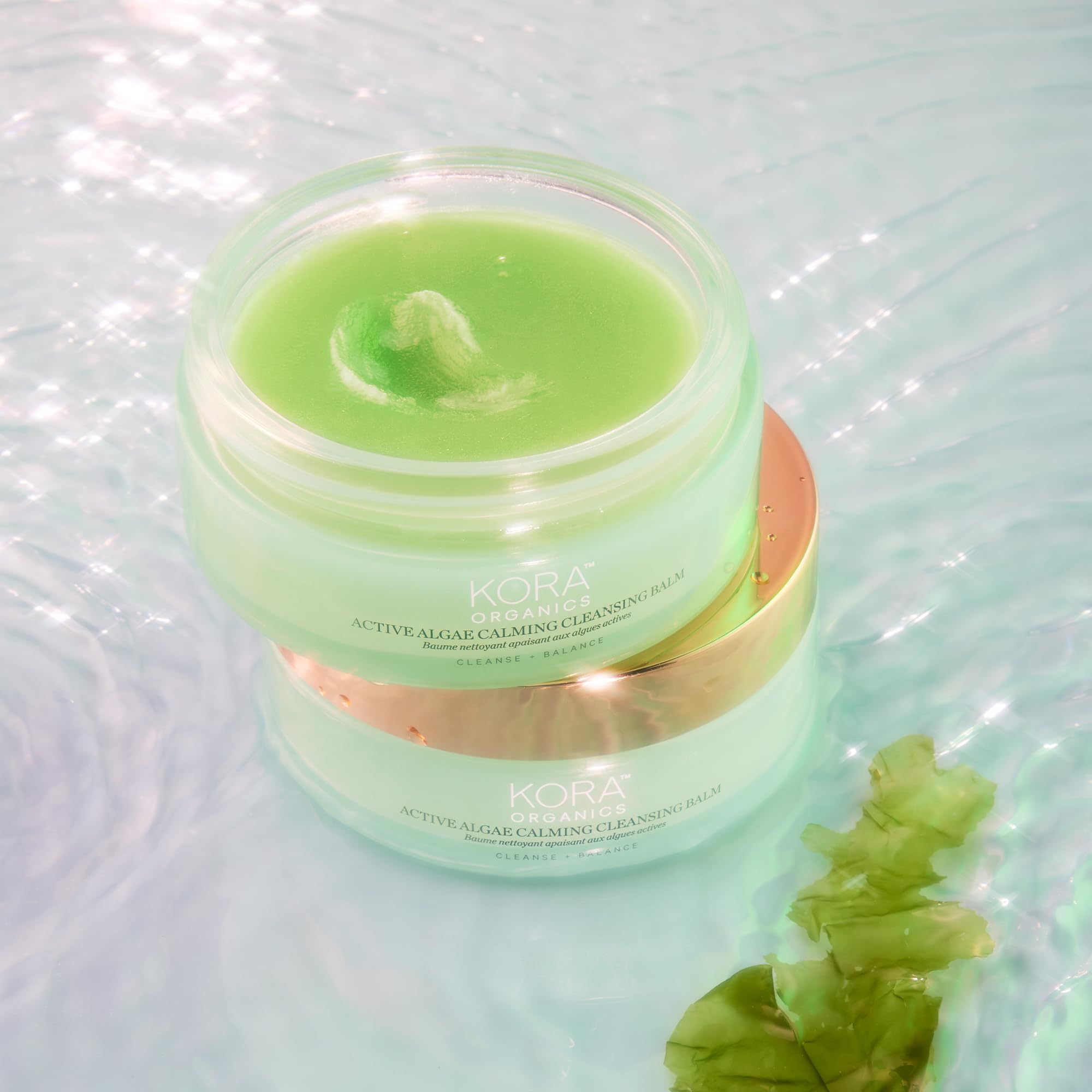 KORA Organics Active Algae Cleansing Balm ideal first step in double cleanse.