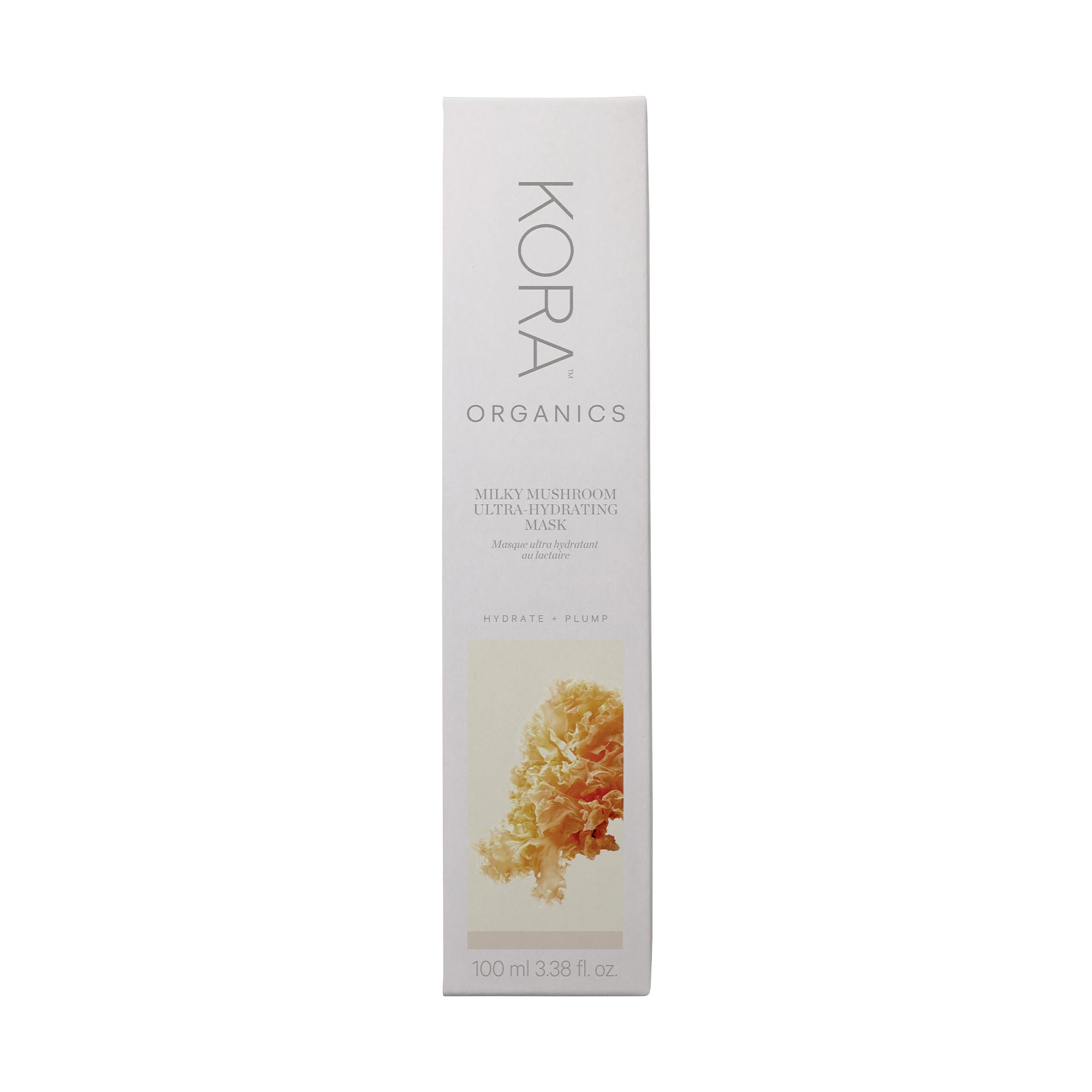 KORA Organics Milky Mushroom Mask radiant finish after use.