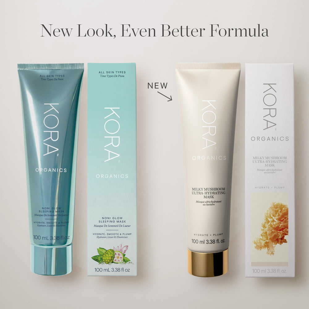 KORA Organics Milky Mushroom Mask natural ingredients without sulfates or parabens.