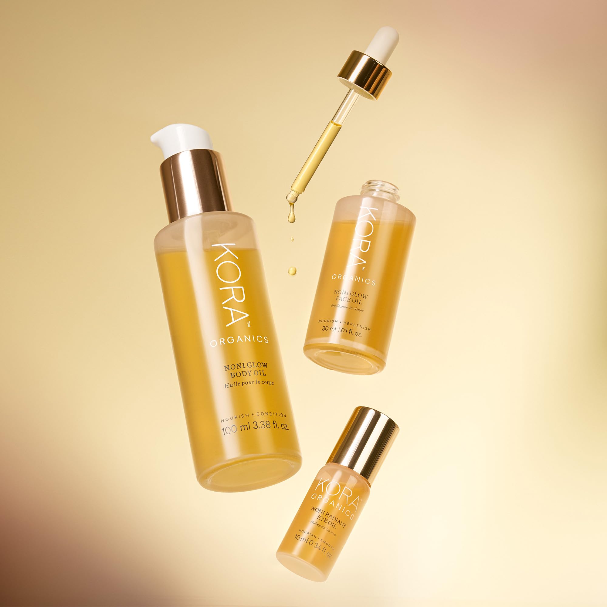 KORA Organics Noni Glow cosmos organic seal on packaging