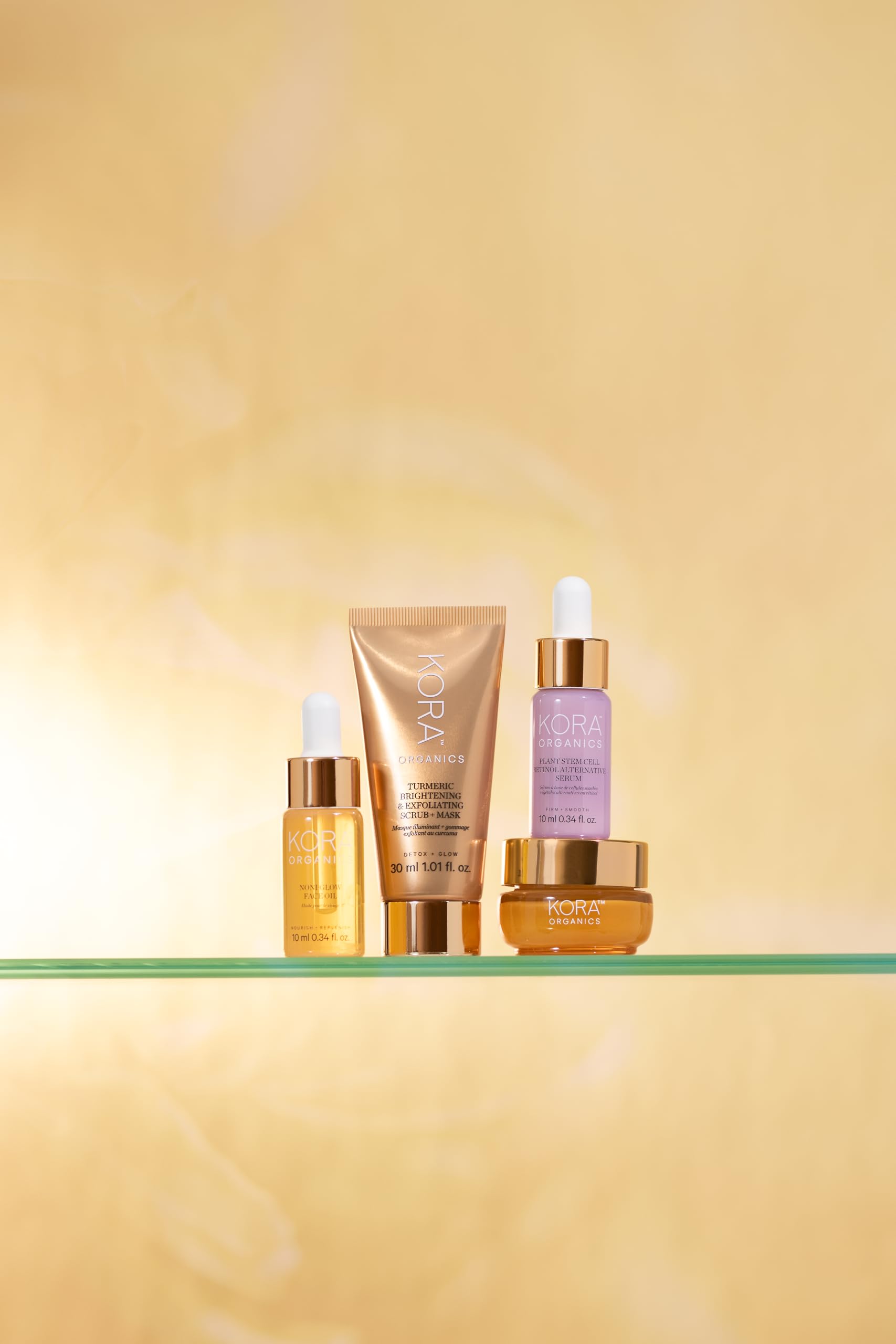 Certified Organic and Cruelty-Free badge displayed for KORA Organics skincare.