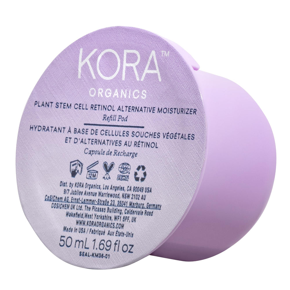 KORA Organics Plant Stem Cell Retinol Alternative Refill Pod for sustainable hydration.
