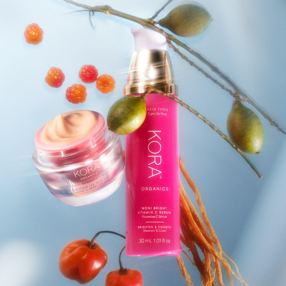 KORA Organics refill pod and glass jar to reduce waste