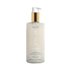 KORA Organics Renewing Hand & Body Wash bottle front, gentle organic cleanse for daily use