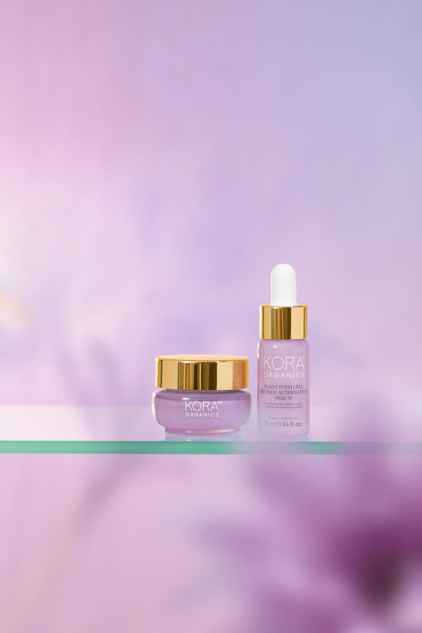 Serum applied to skin showing natural glow and refined texture.