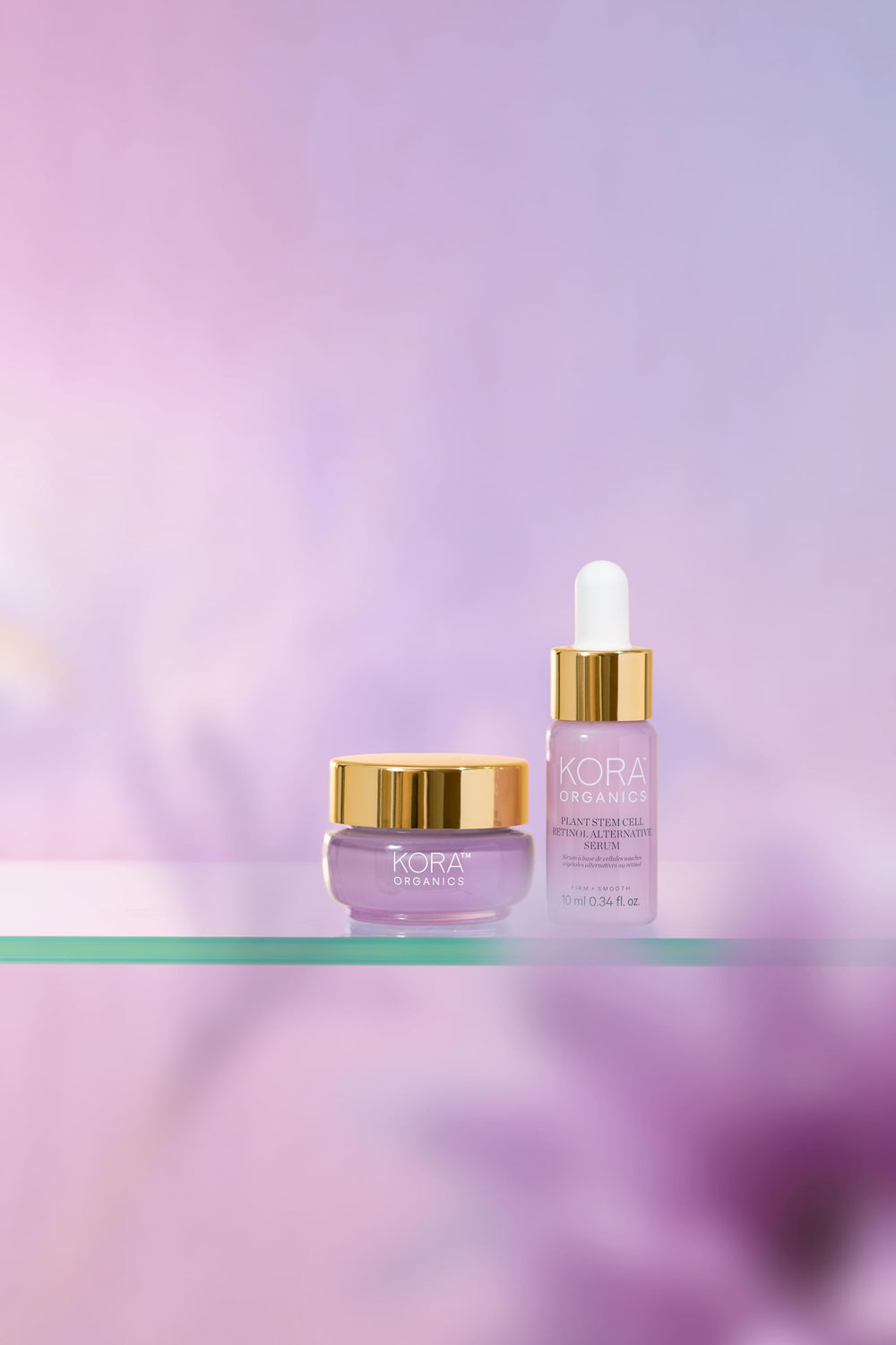 Serum applied to skin showing natural glow and refined texture.