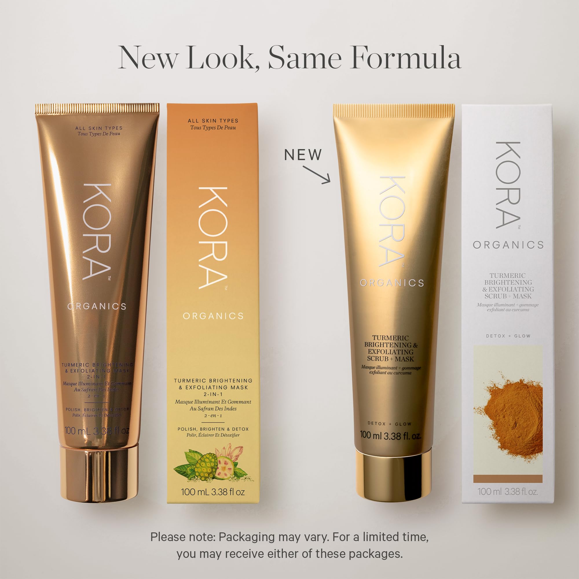 KORA Organics jar closeup reveals organic formula for smooth, glowing complexion