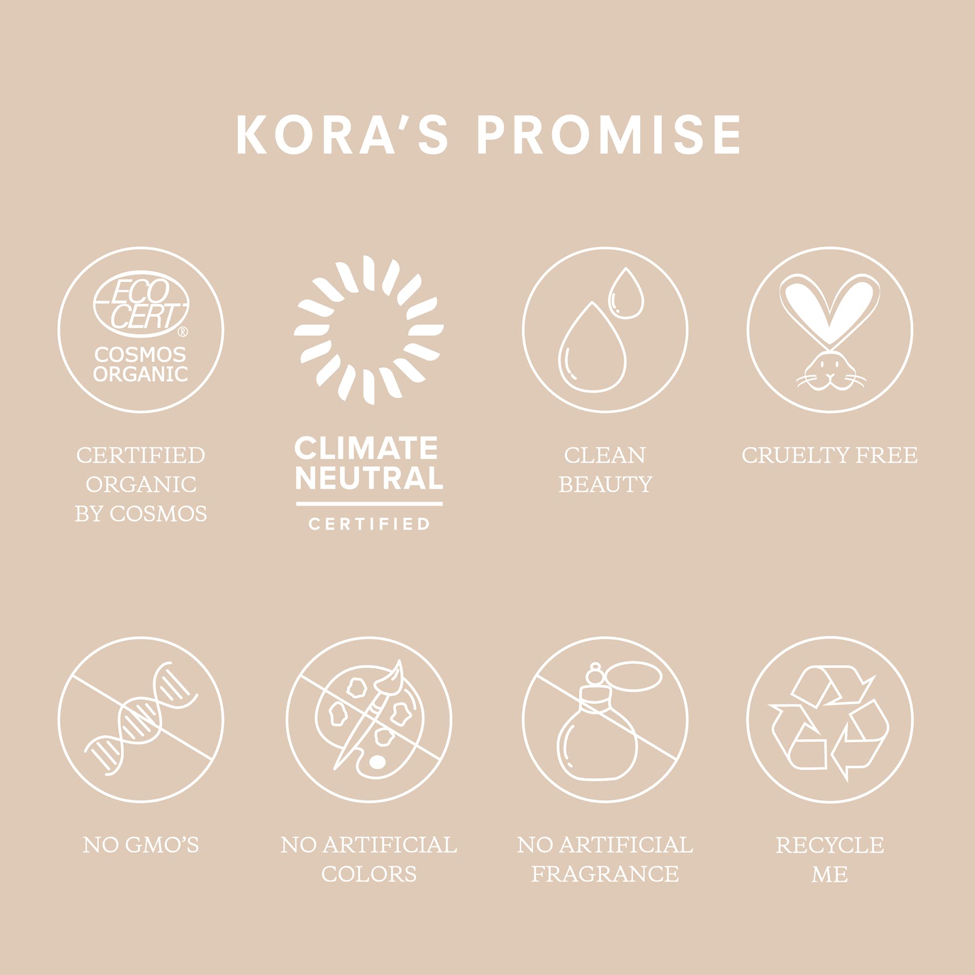 KORA Organics rosehip seeds feature in the mask promoting deep cleansing