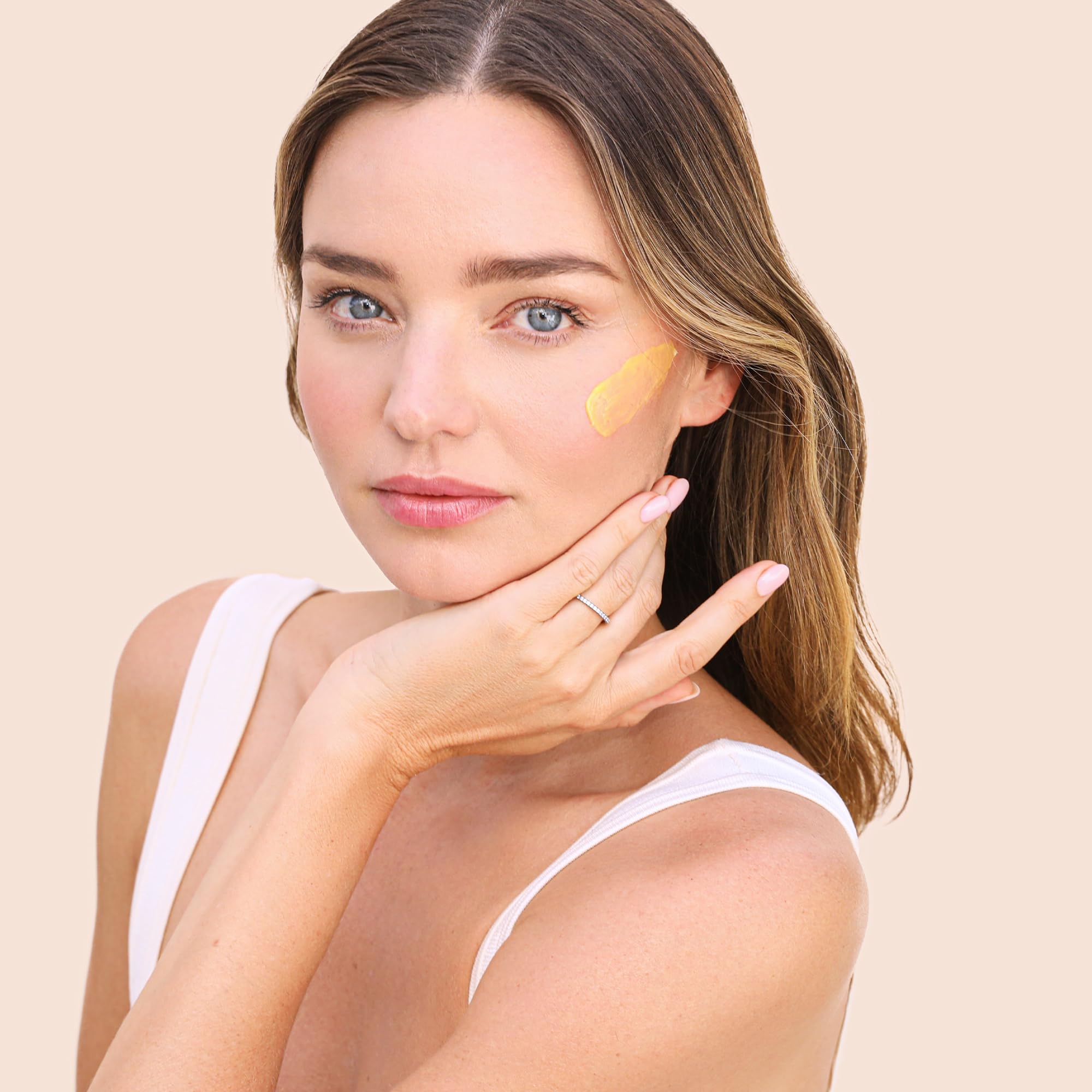 KORA Organics Turmeric Glow desert date and rosehip oils detail, premium moisturizing blend.