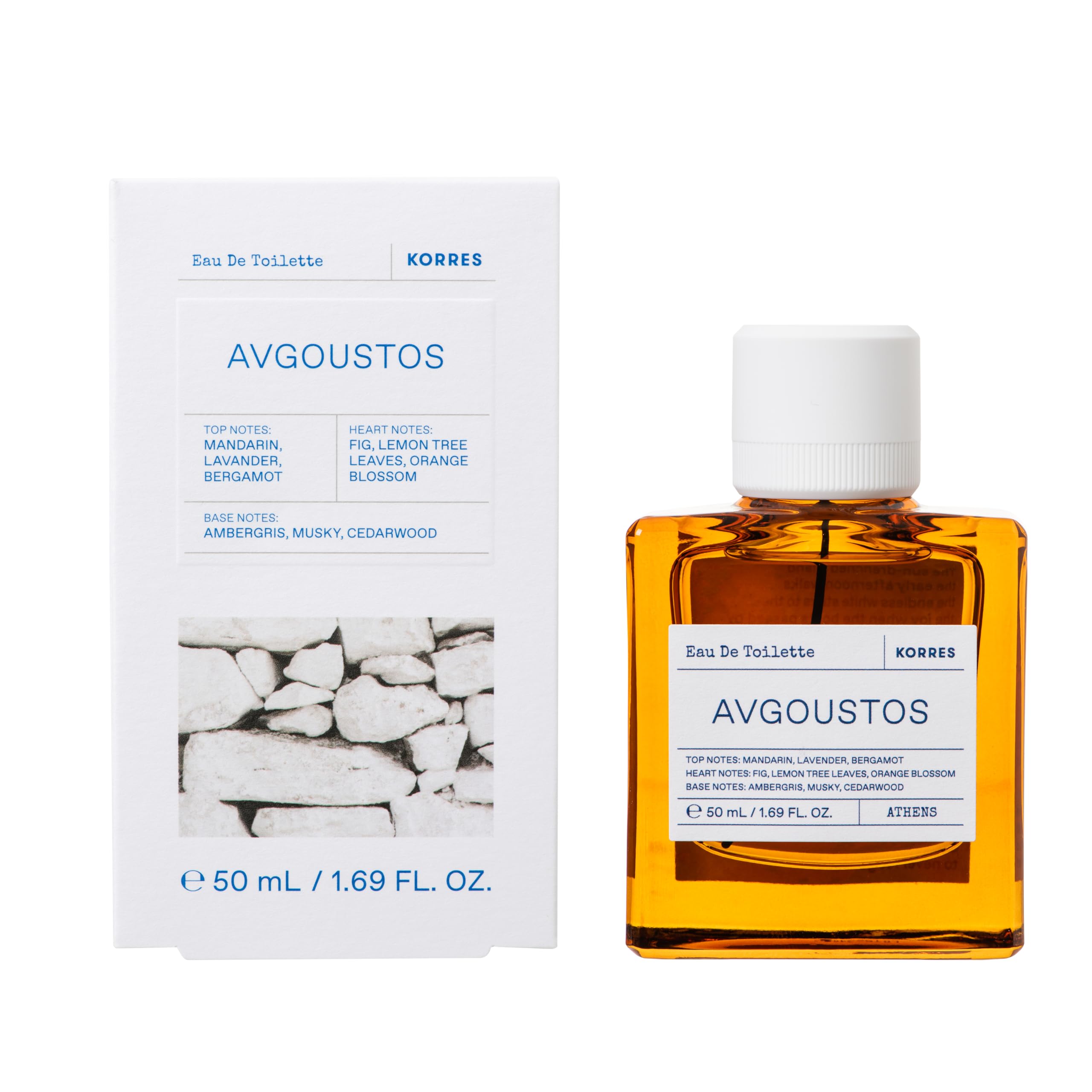 KORRES Avgoustos fig-citrus heart notes enrich the fragrance profile