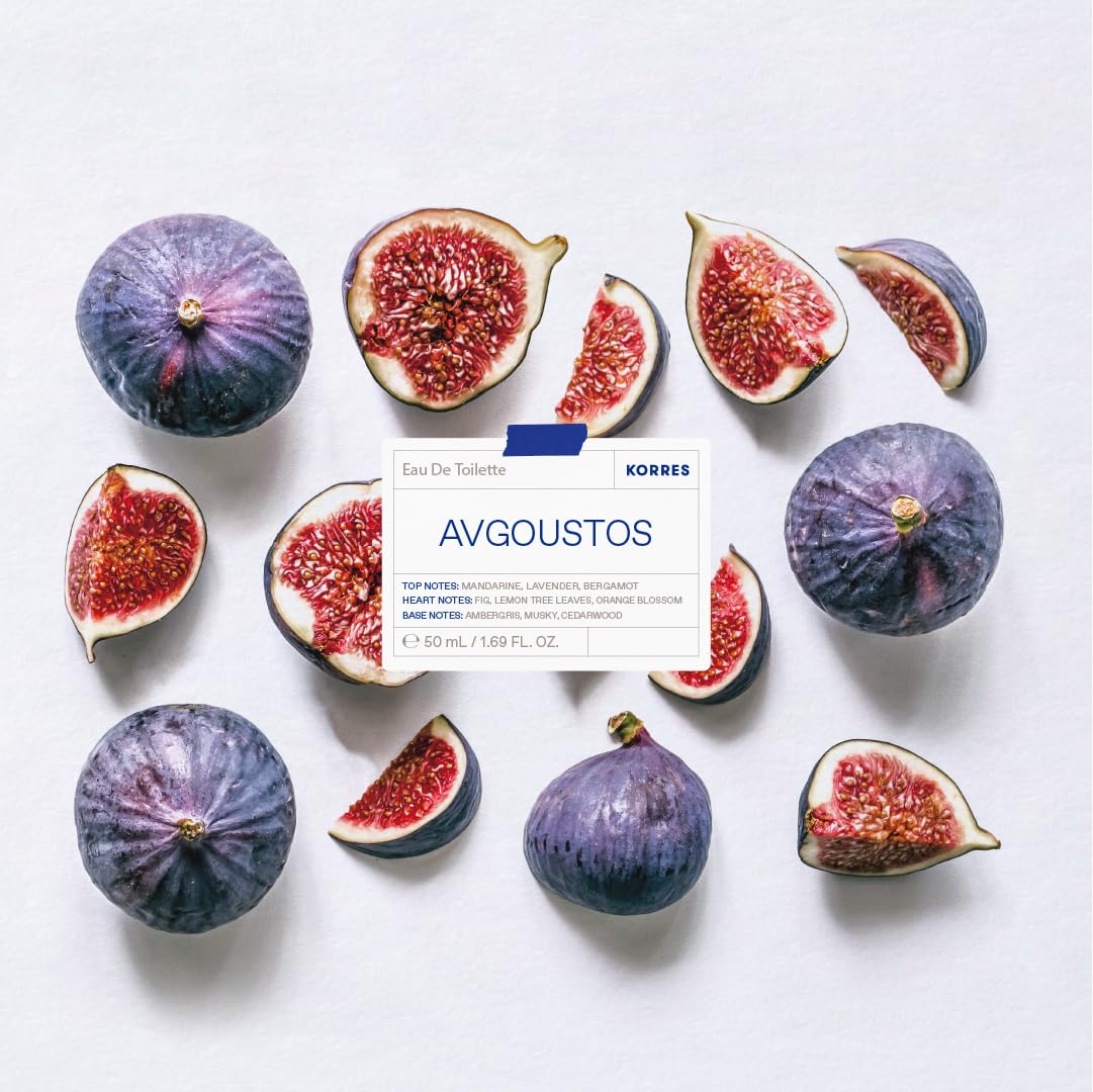 KORRES Avgoustos mist on pulse points for subtle daytime scent