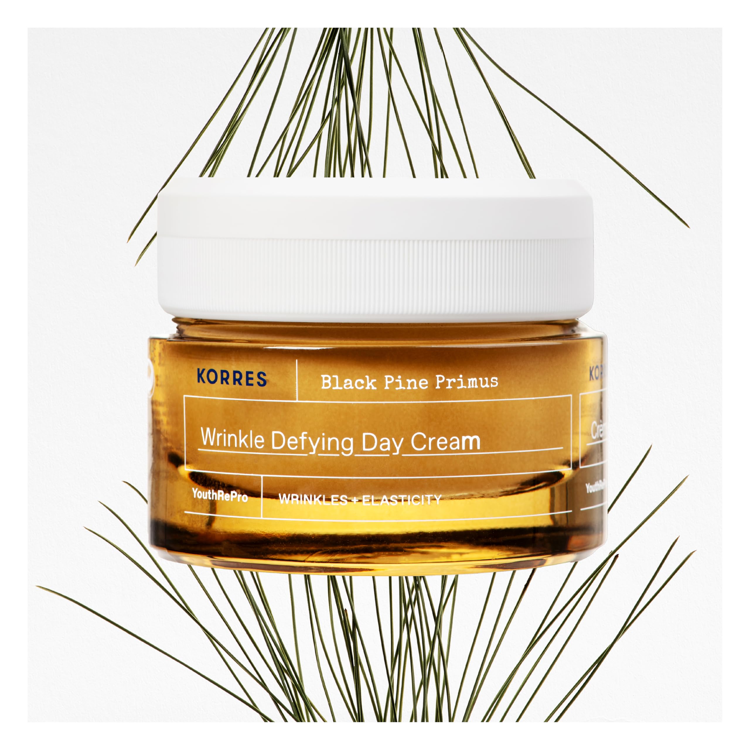 KORRES Black Pine Primus Day Cream vegan-friendly, silicone-free and cruelty-free.