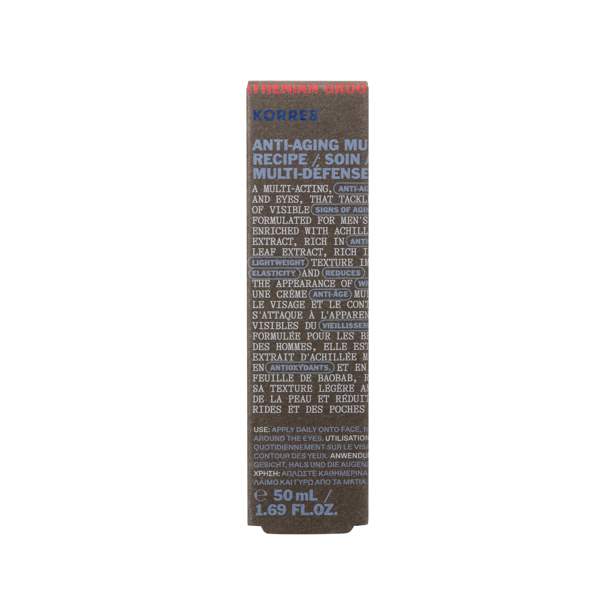 Application on face and eye area showing delicate skin care.