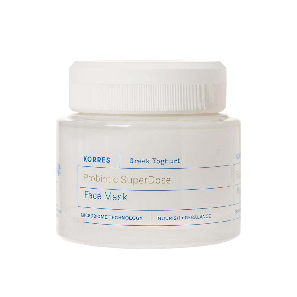 KORRES Greek Yoghurt mask, cooling application that boosts hydration and comfort.