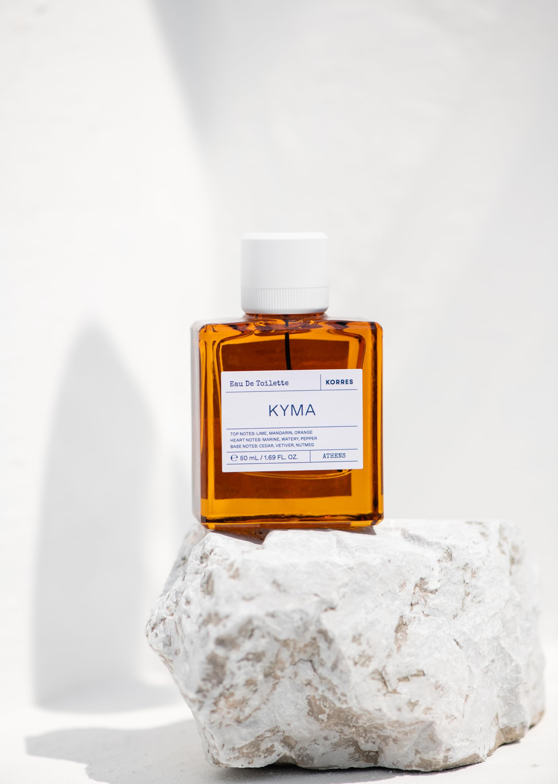 Korres Kyma glass bottle shown gift-ready, ideal for thoughtful fragrance gifting.
