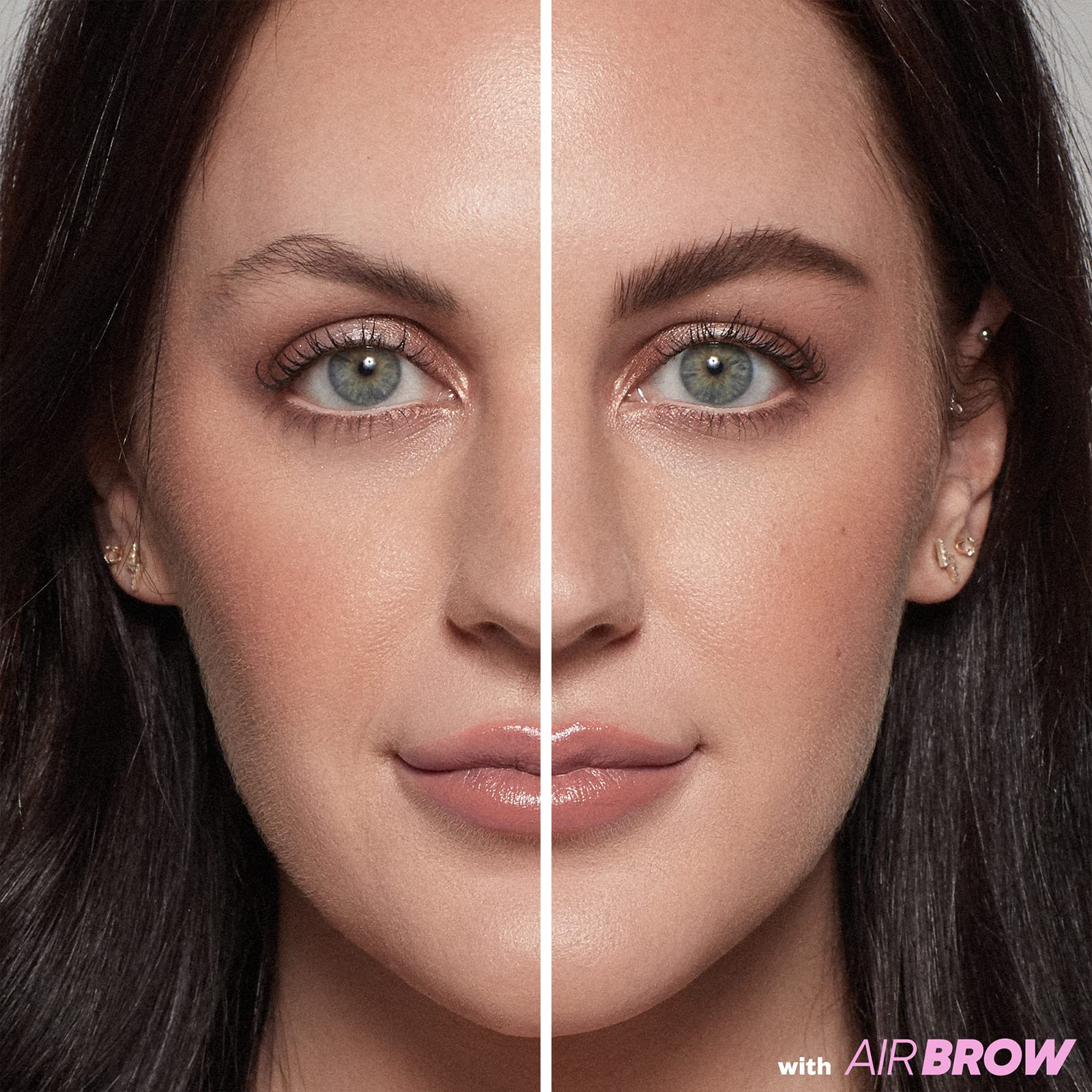 Kosas Air Brow Tinted Gel application creates airy, feathery brows with natural shine.