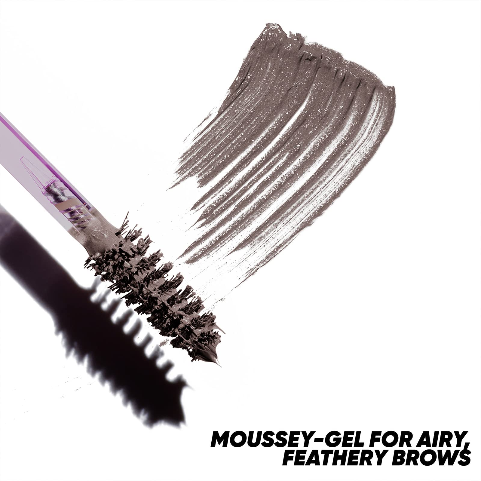 Kosas Air Brow swatch on skin shows natural tint and shade.